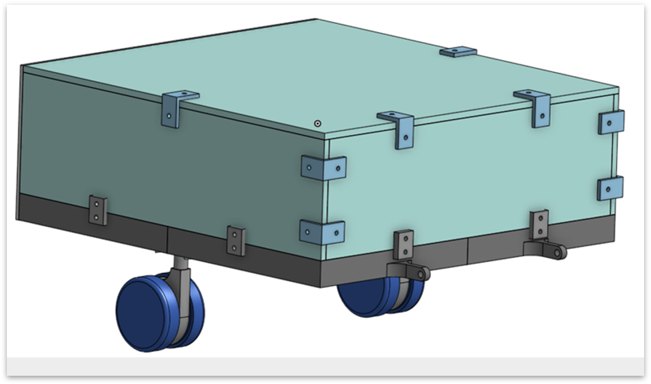 Delivery robot trailer CAD